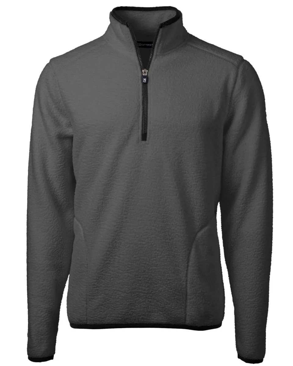 Cutter & Buck Men's Cascade Eco Sherpa Fleece Quarter Zip Jacket