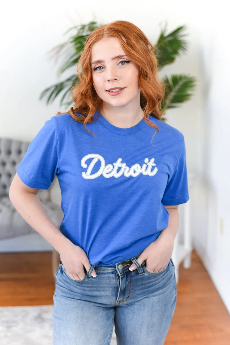 Detroit Glitter Graphic Tee