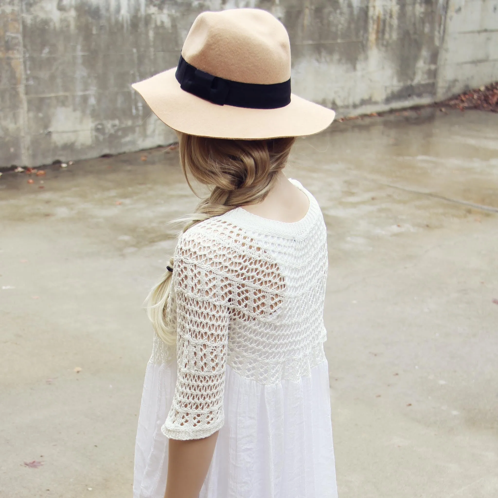 Feather Grass Tunic in White
