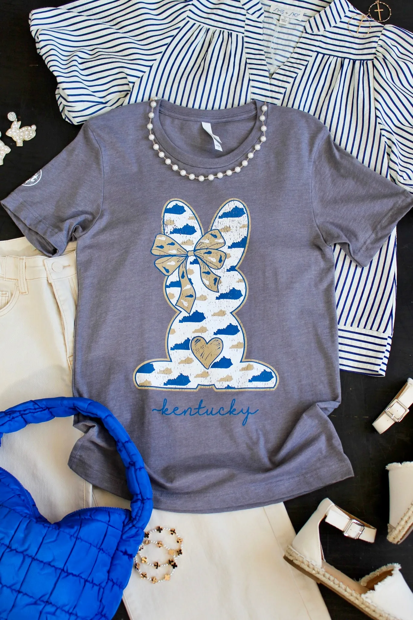 Kentucky Bunny Graphic Tee • Graphite