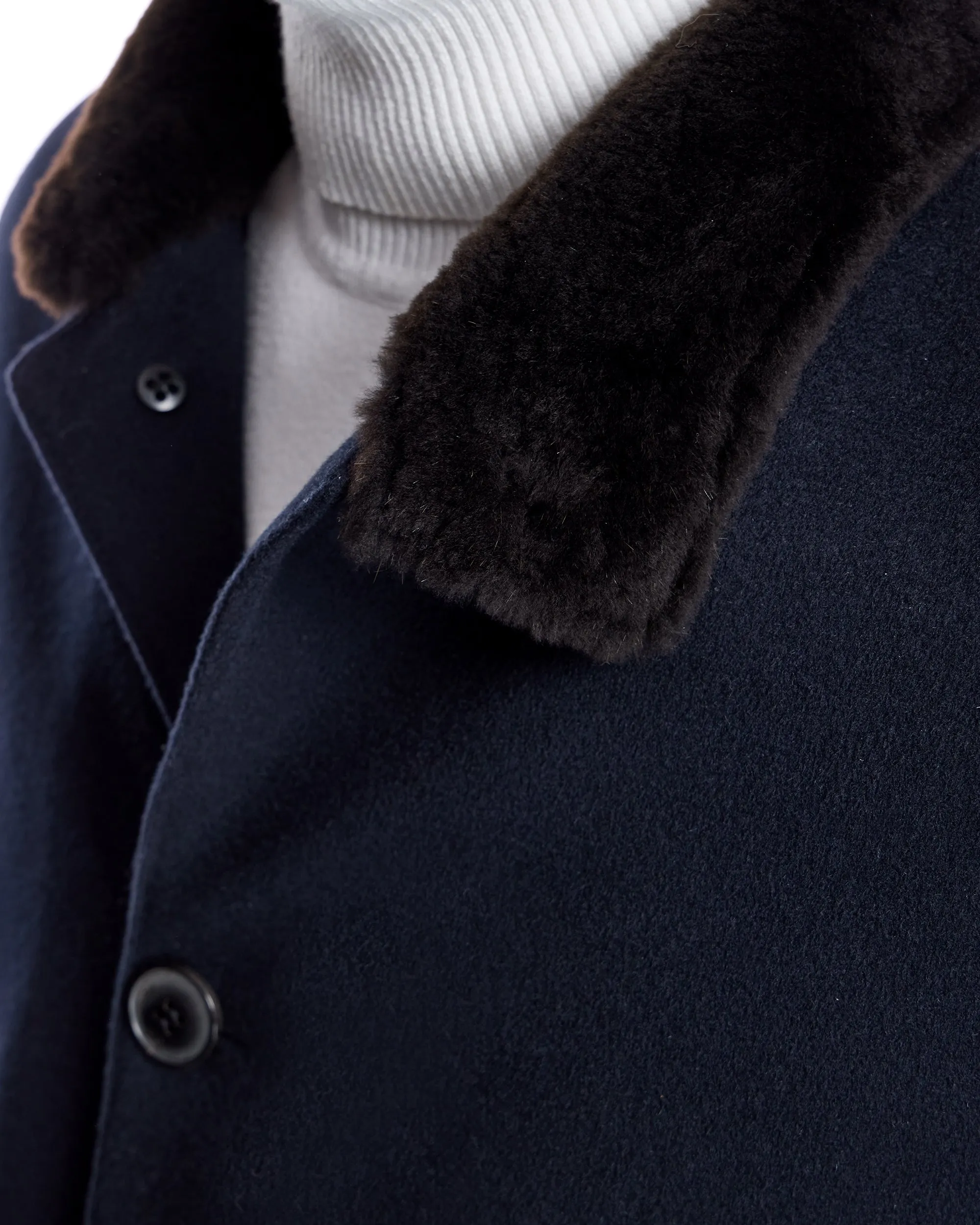 Men's Cashmere Jacket with Nutria Lining