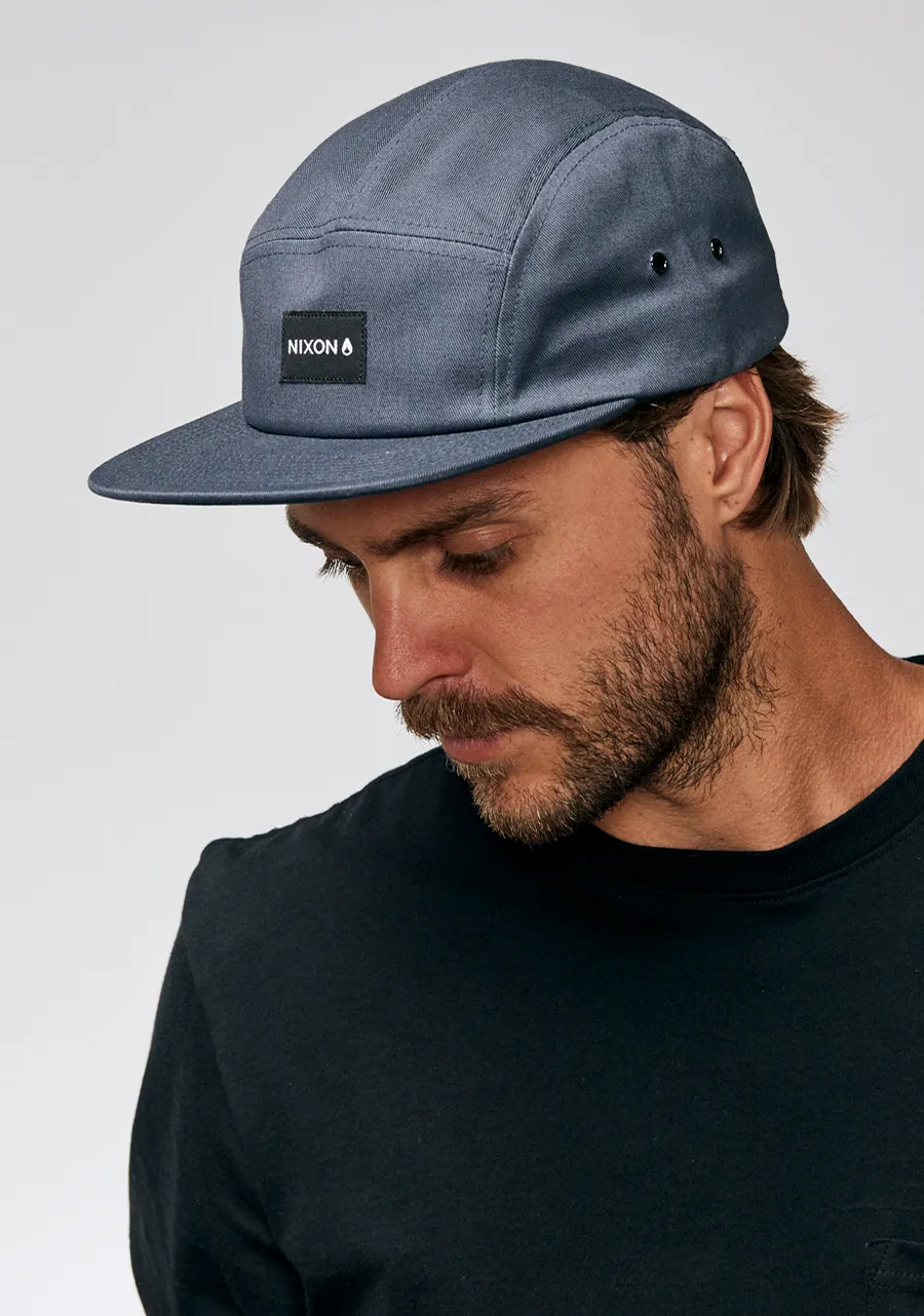 Mikey 5 Panel Hat - Gray