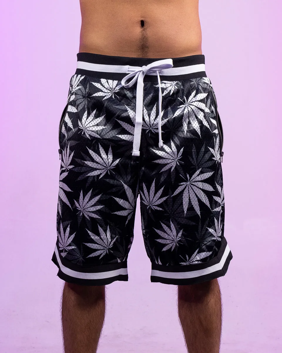 MJ Leaf Mesh Basketball Shorts