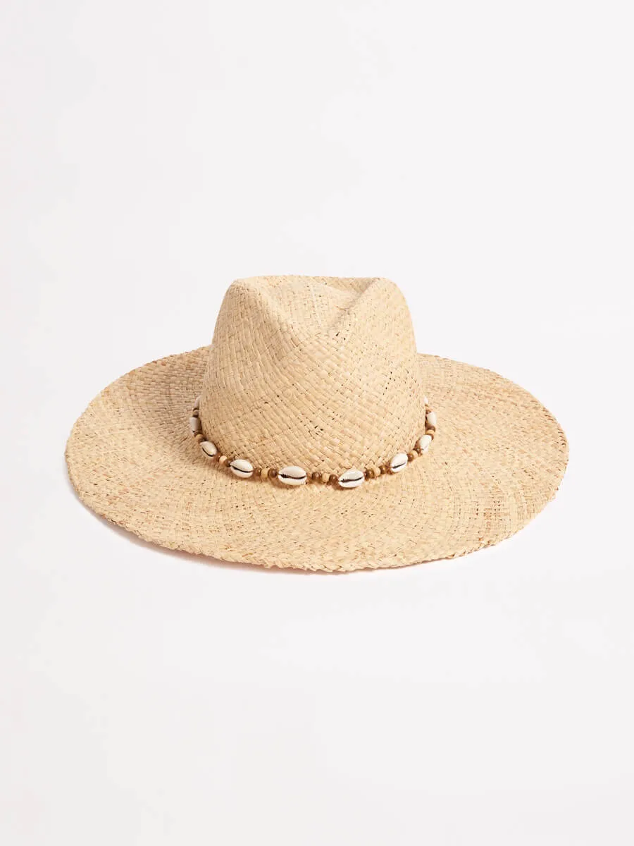 Raffia Cowgirl Hat in Natural