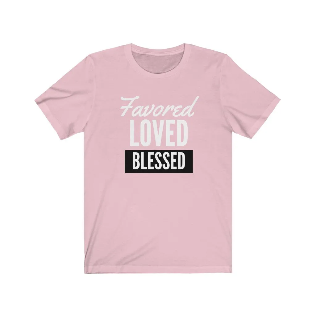 Unisex Jersey Short Sleeve Tee (Black Love Rocks Original Design - FAVORED)
